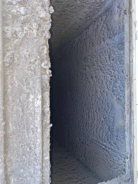 Dust in air passage.