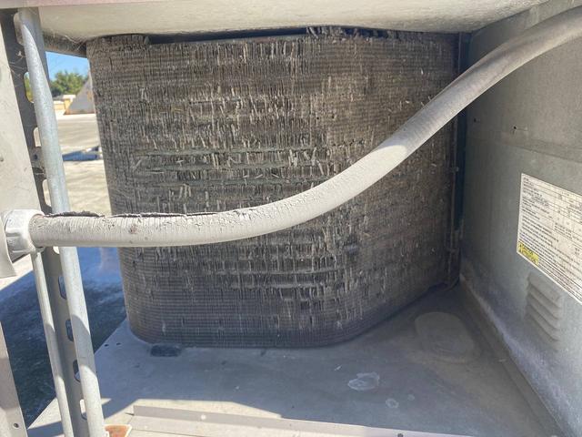 Condenser fin damage.