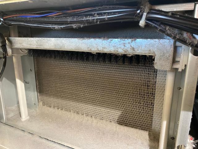 Dust and debris at the condenser.