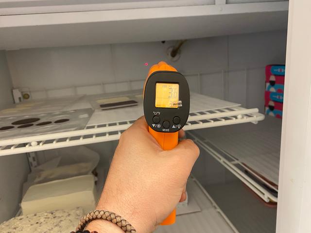 Infrared surface reading: 3.0°F.