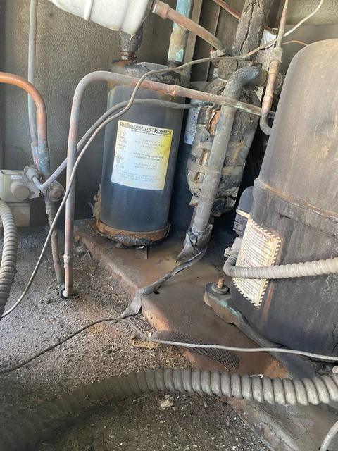 Component label and deteriorated line insulation.