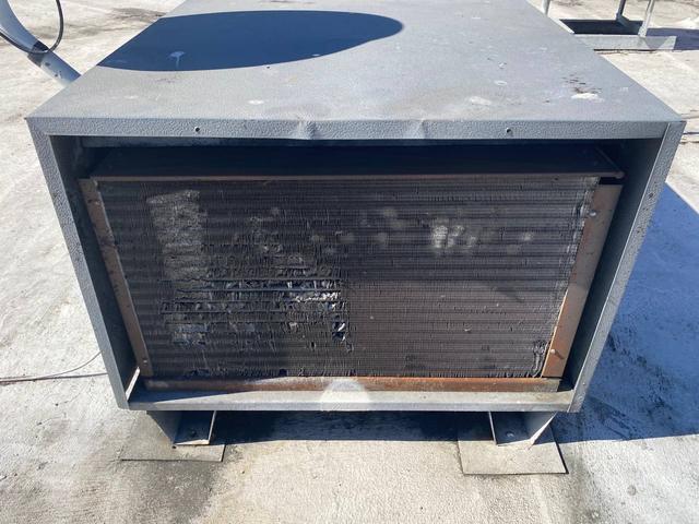 Damaged condenser fins.