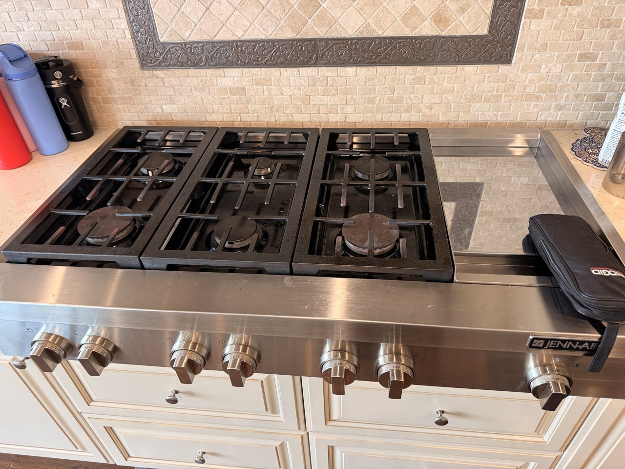 JennAir 48-Inch Gas Rangetop Leaking Gas: Burner Valve Replacement in Danville in Danville, CA