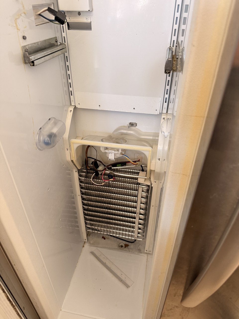 KitchenAid built-in side-by-side refrigerator with the compressor compartment on top repair in Danville, CA by ADRIUM, photo 2