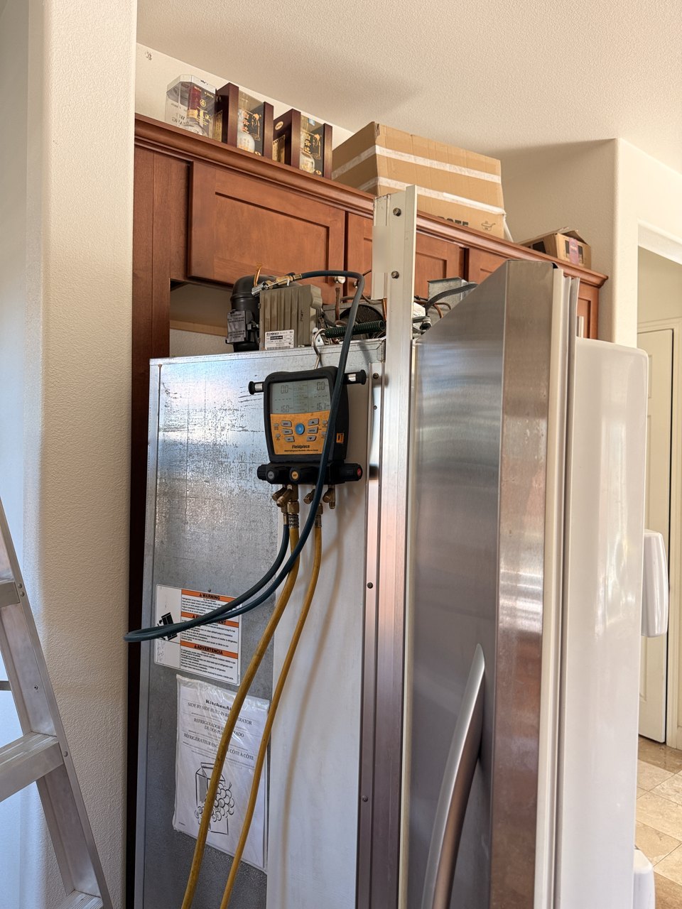KitchenAid Built-In Refrigerator in Danville, CA: Sealed System Rebuild