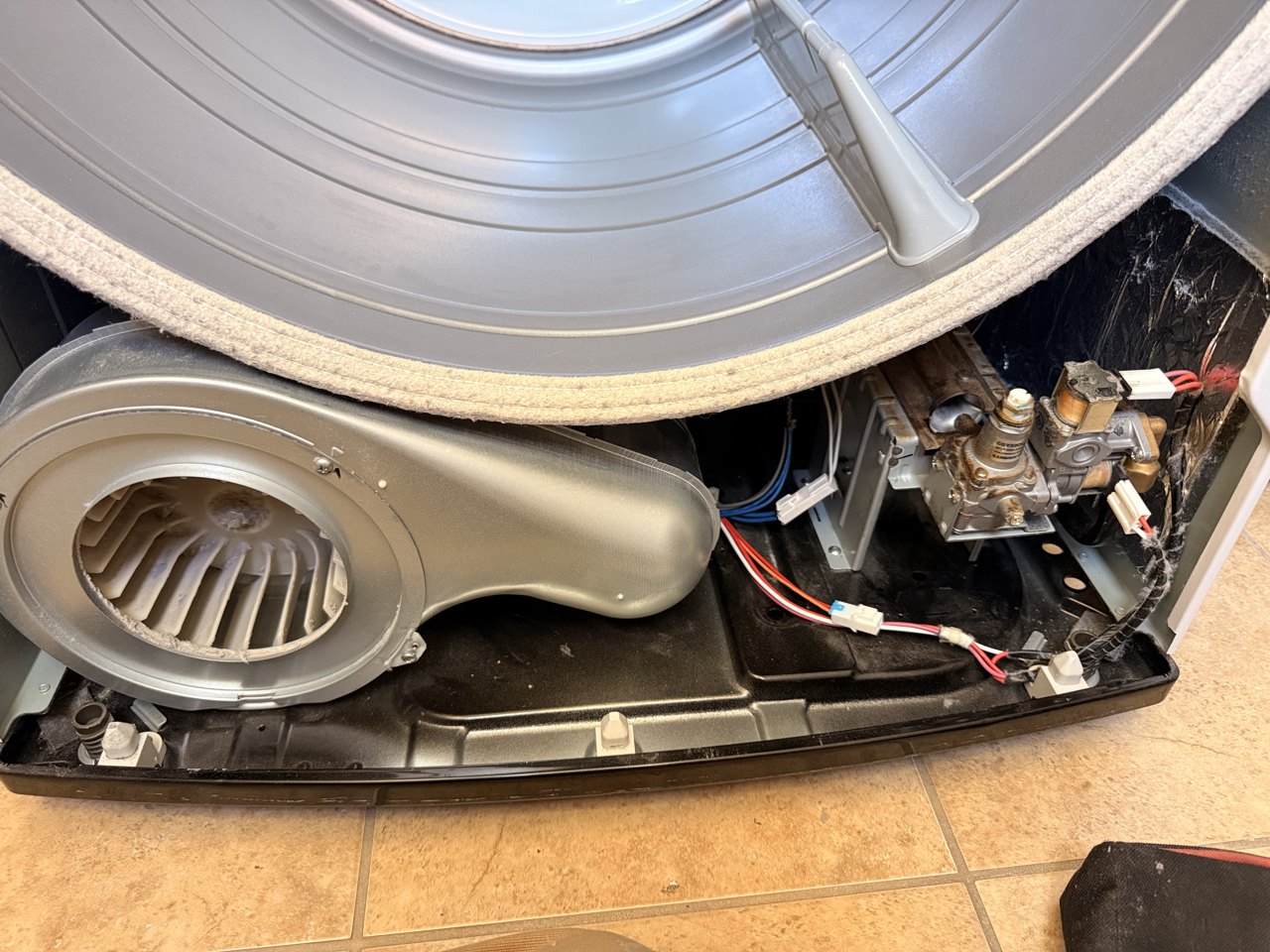 LG SensorDry gas dryer, model DLG7301WE repair in Pleasanton, CA by ADRIUM, photo 1