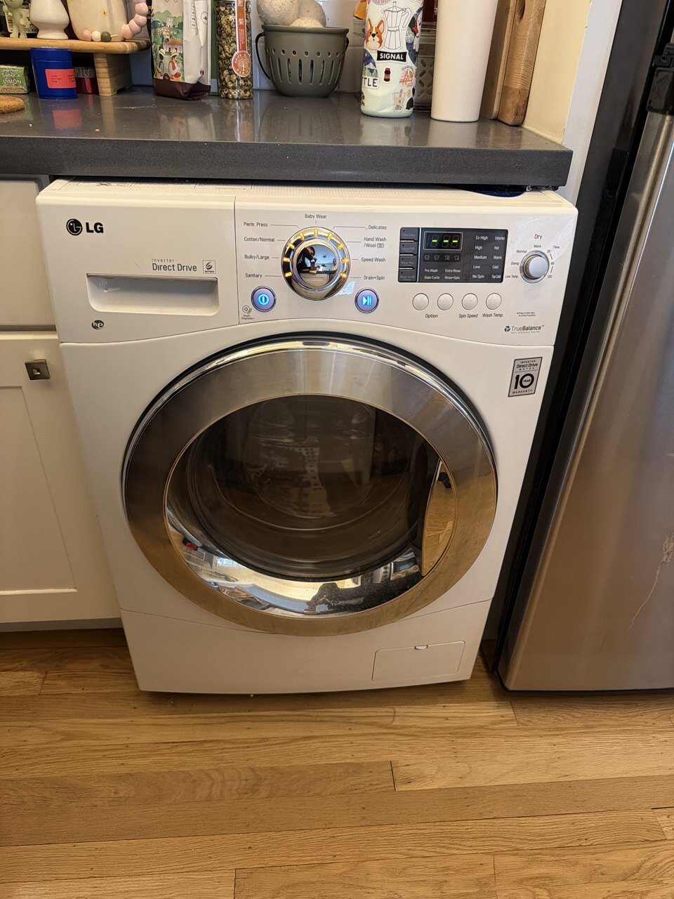 LG LG Inverter Direct Drive all-in-one washer/dryer combo, model WM3477HW repair in Berkeley, CA