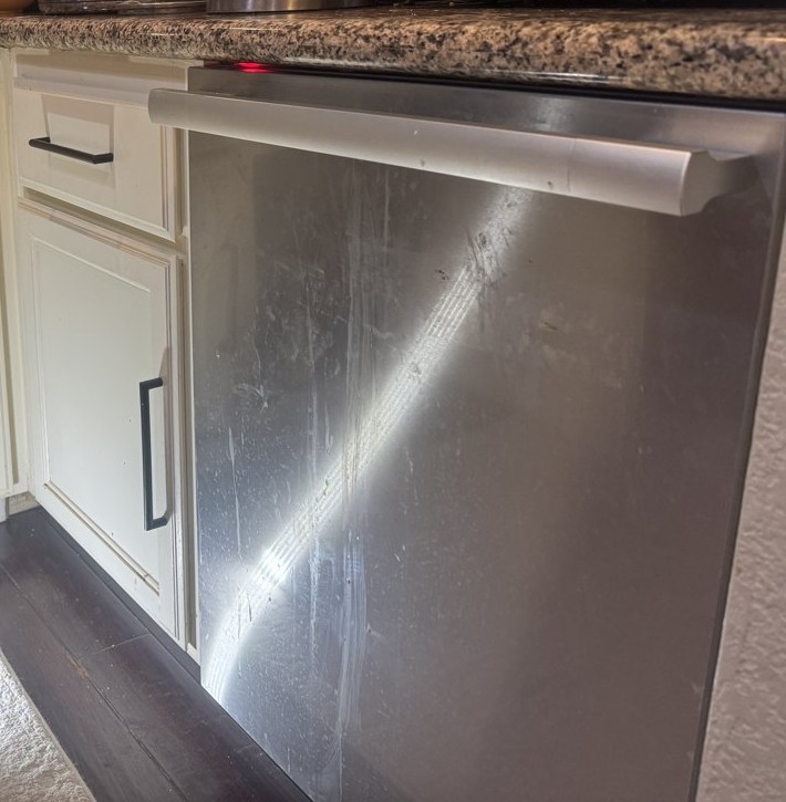 Miele fully integrated dishwasher with stainless front, model G 7156 SCVi SF, built 2021 repair in Fremont, CA