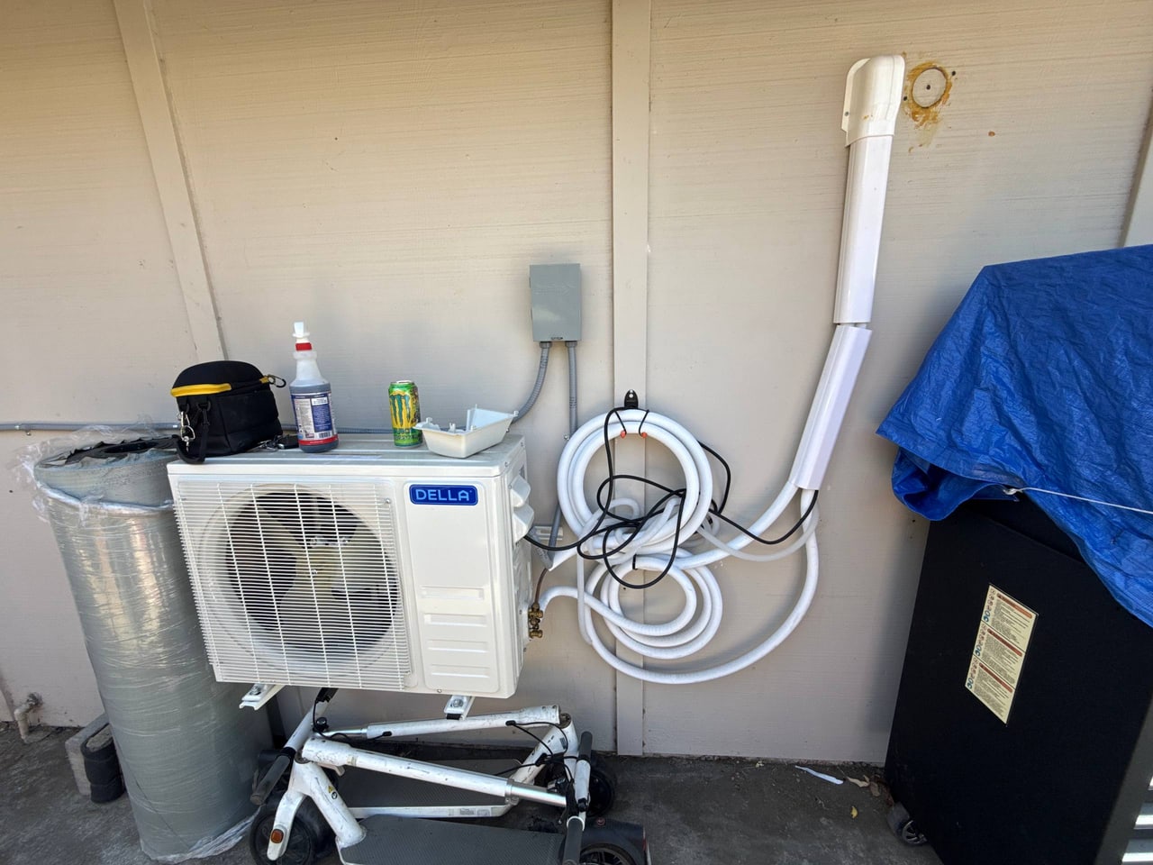 Budget off-brand ductless mini-split, single zone repair in Danville, CA by ADRIUM, photo 2