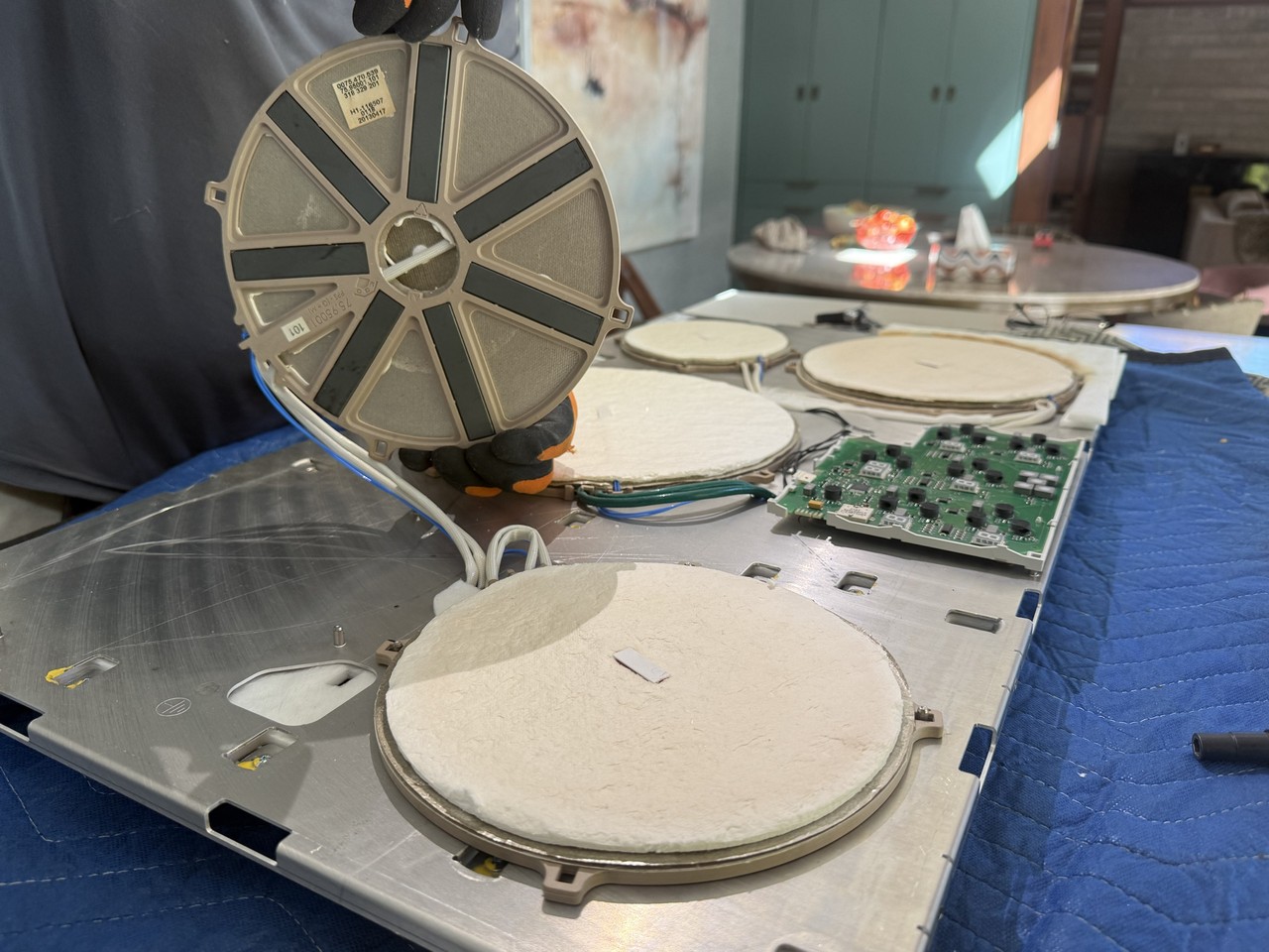 Monogram five-zone induction cooktop, model ZHU36RSR1SS repair in Lafayette, CA by ADRIUM, photo 1