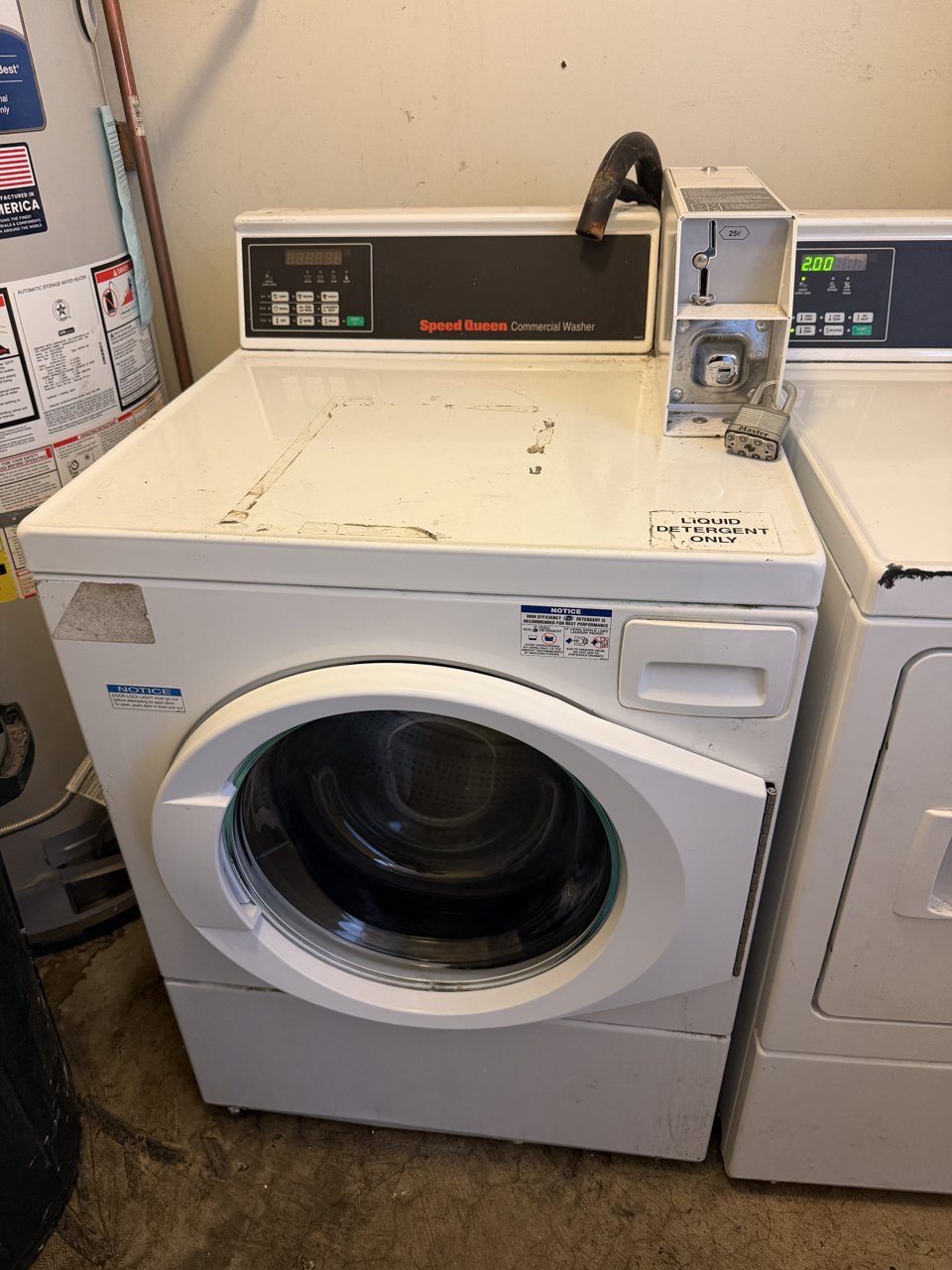 Speed Queen Commercial Washer Door Broke Loose in Fremont: New Door and Hinge