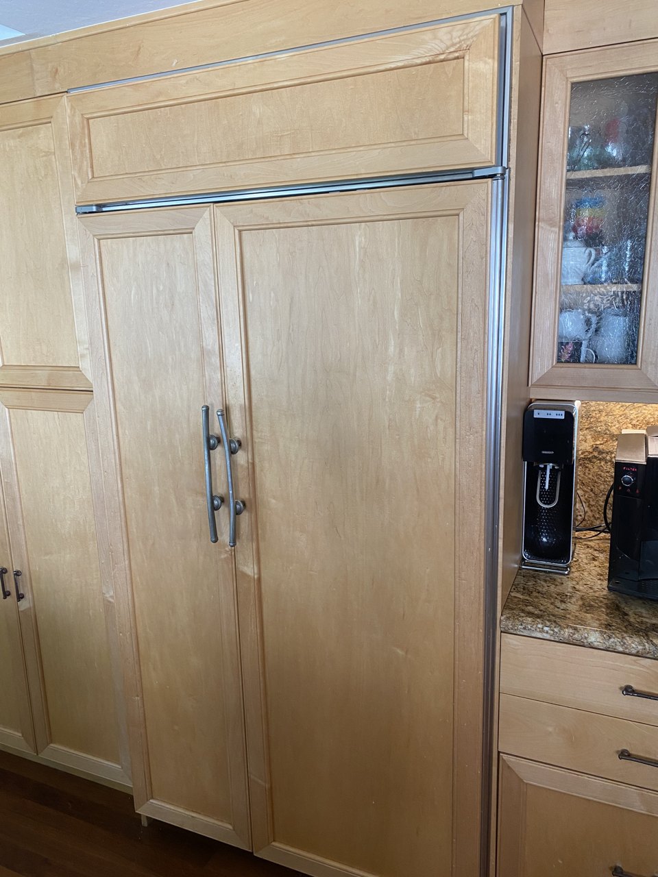 Sub-Zero 642/O built-in side-by-side refrigerator, panel-ready (R-134a) repair in Moraga, CA
