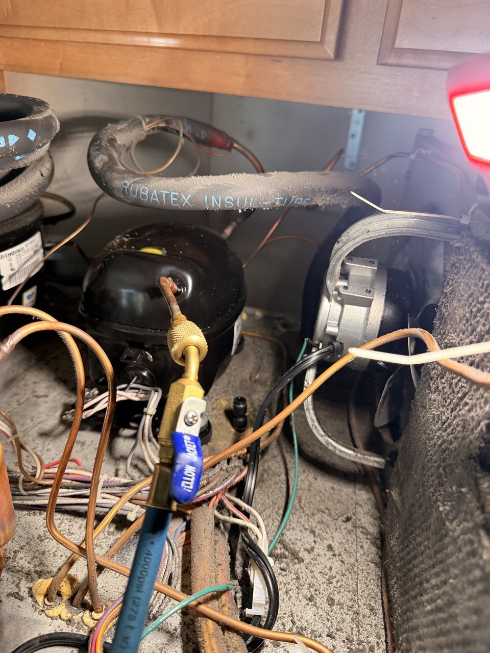 Sub-Zero 680/S built-in refrigerator, built July 2002 (R-134a) repair in Livermore, CA by ADRIUM, photo 1