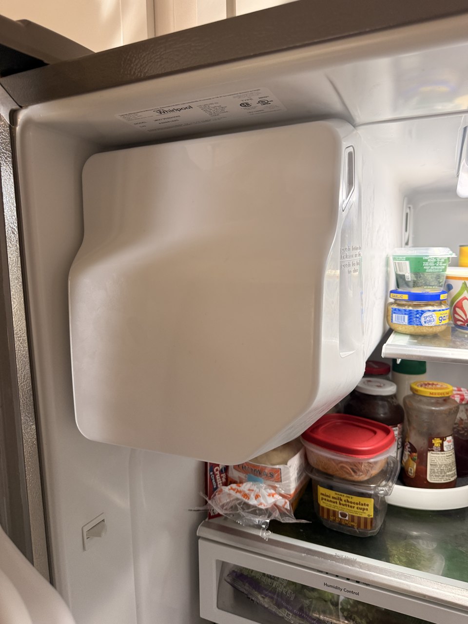 Whirlpool French-Door Refrigerator in Livermore, CA: Ice Maker Not Working, Ice Maker Replaced