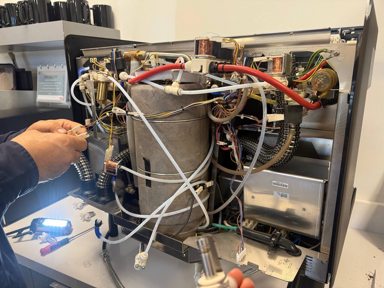 Commercial Two-Group Espresso Machine repair in Palo Alto, CA by ADRIUM, photo 2